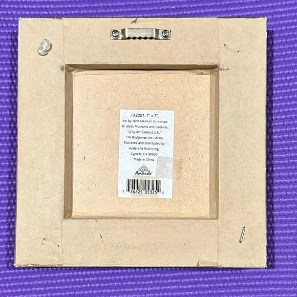 7”x7” Glowing Fairy Wall Decor “Iris” by John Atkinson Grimshaw - Picture 2 of 5